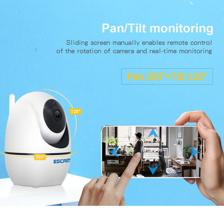 ESCAM PVR008 HD 1080P WiFi IP Camera, Support Motion Detection / Night Vision, IR Distance: 10m, AU Plug, PVR008 ESCAM PVR008 HD 1080P WiFi IP Camera, Support Motion Detection / Night Vision, IR Distance: 10m, AU Plug, PVR008